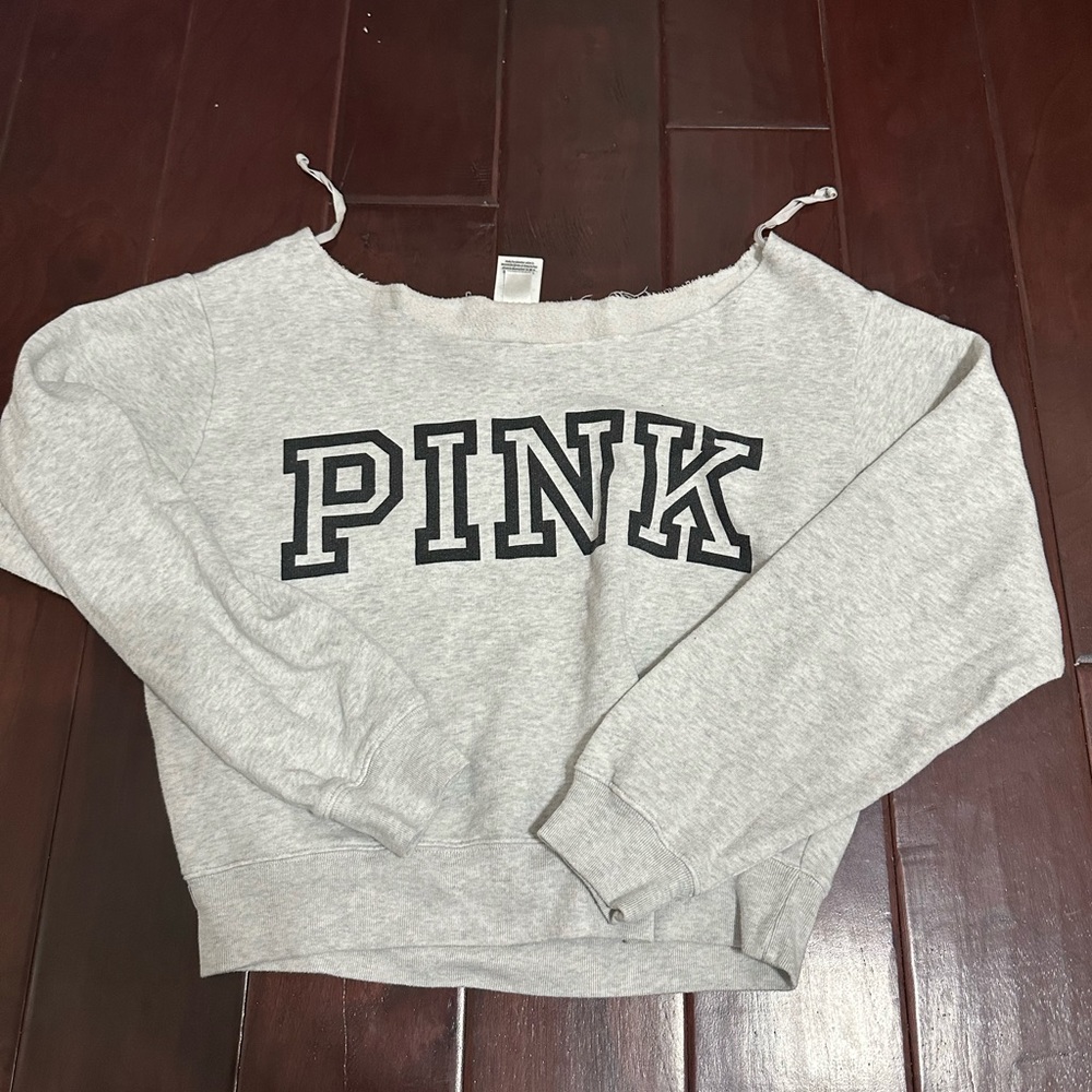 PINK Victoria's Secret Heather Gray Top